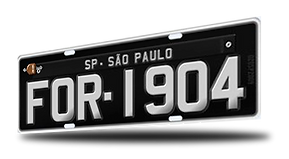 Exemplo de placa de colecionador